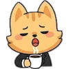 😃 Эмодзи «Набор эмоджи с милым котиком Ароном» для Telegram