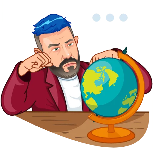 🌏 Эмодзи «Артемий Лебедев» для Telegram