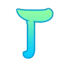 🤩 Эмодзи «Сине-зелёный градиент» для Telegram