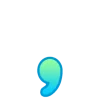 🤩 Эмодзи «Сине-зелёный градиент» для Telegram