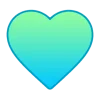 🤩 Эмодзи «Сине-зелёный градиент» для Telegram