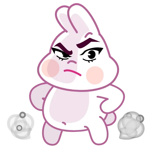 🤨 Эмодзи «Asian Bunny» для Telegram