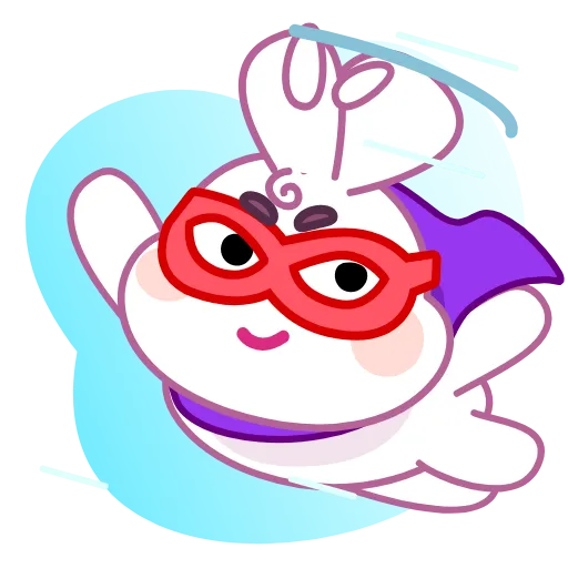 🦸‍♂ Эмодзи «Asian Bunny» для Telegram
