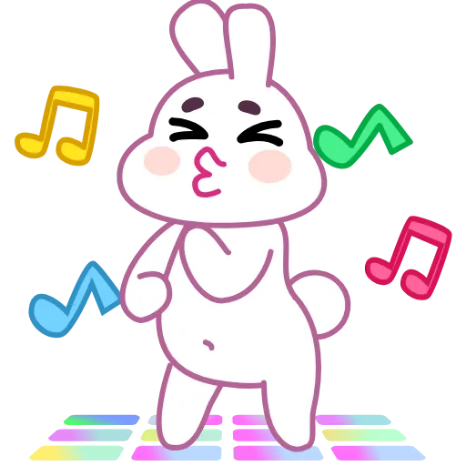 💃 Эмодзи «Asian Bunny» для Telegram