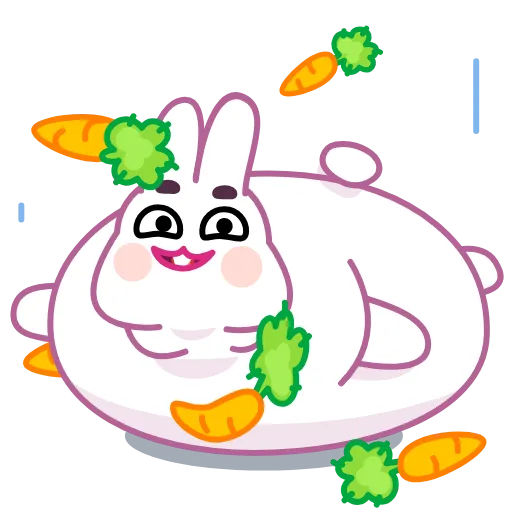 🥕 Эмодзи «Asian Bunny» для Telegram