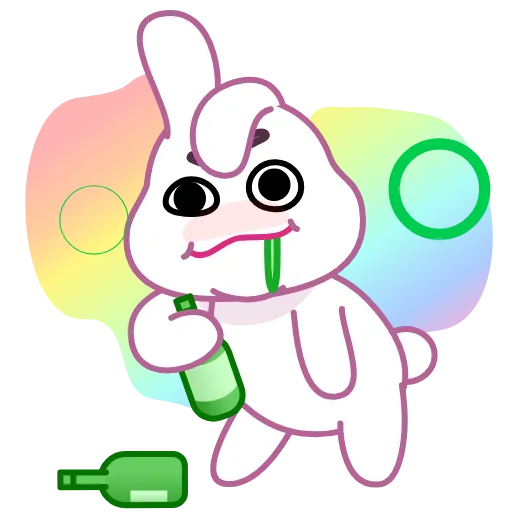 🥴 Эмодзи «Asian Bunny» для Telegram