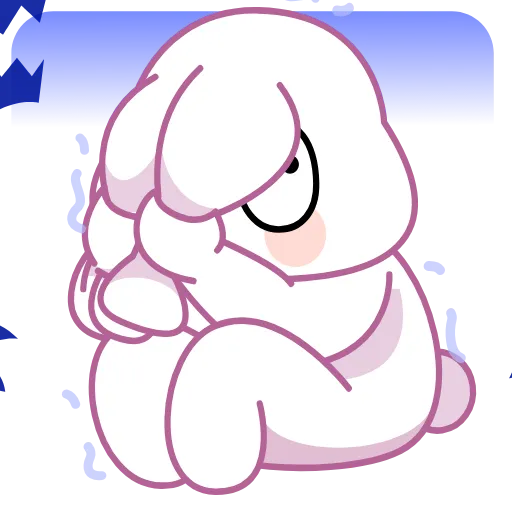 😨 Эмодзи «Asian Bunny» для Telegram