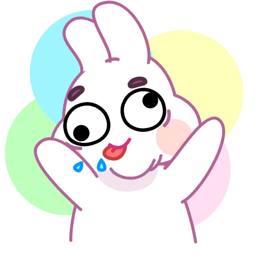🤪 Эмодзи «Asian Bunny» для Telegram