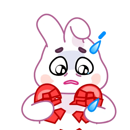 💔 Эмодзи «Asian Bunny» для Telegram