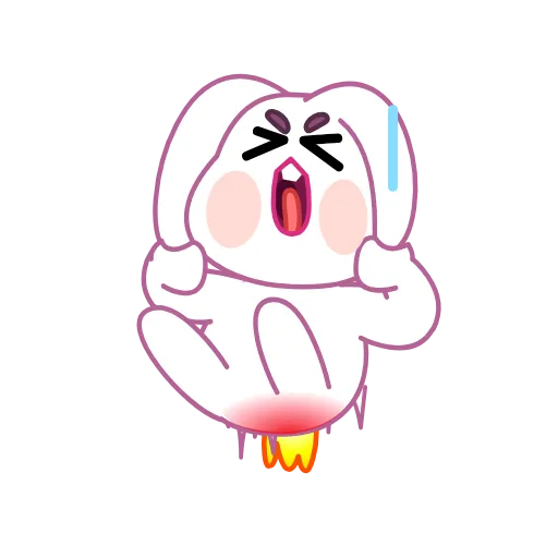 😡 Эмодзи «Asian Bunny» для Telegram