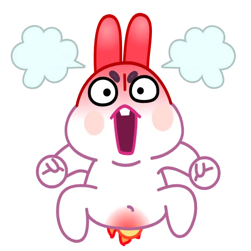 😡 Эмодзи «Asian Bunny» для Telegram