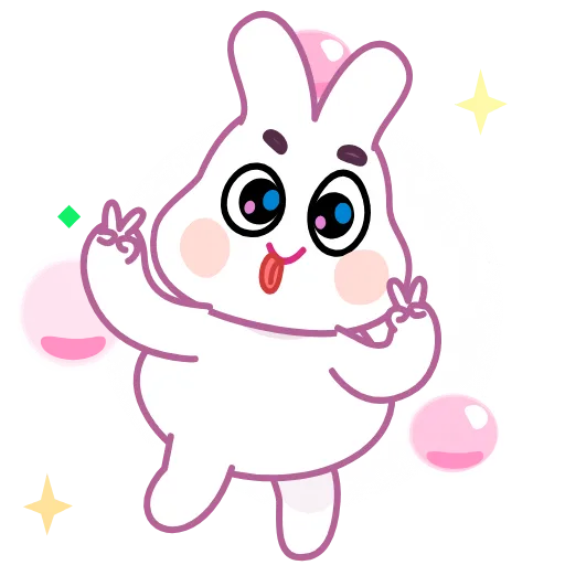 ✌ Эмодзи «Asian Bunny» для Telegram