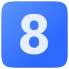 8️⃣ Эмодзи «Синие буквы» для Telegram