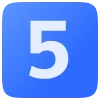 5️⃣ Эмодзи «Синие буквы» для Telegram