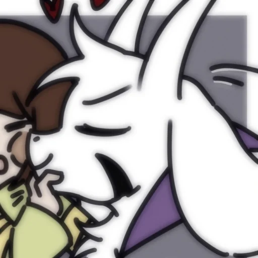 💔 Стикер «Asriel and Chara» для Telegram