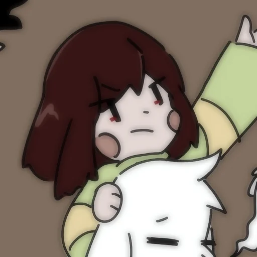 💔 Стикер «Asriel and Chara» для Telegram