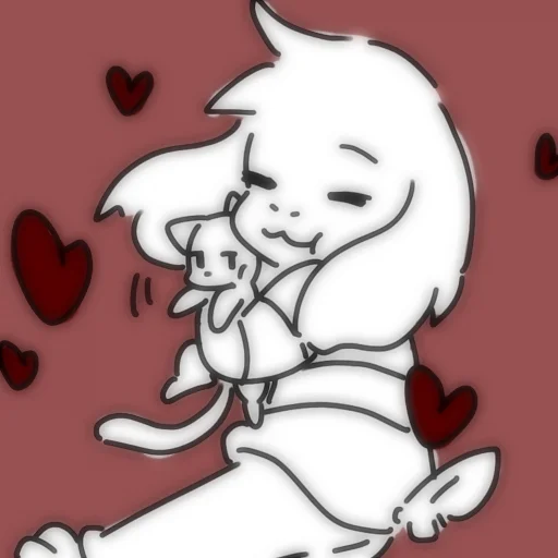 💔 Стикер «Asriel and Chara» для Telegram