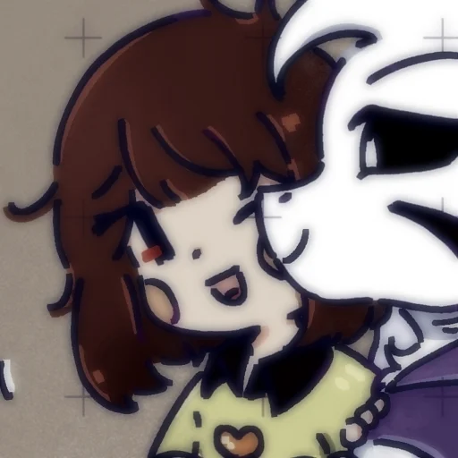 💔 Стикер «Asriel and Chara» для Telegram