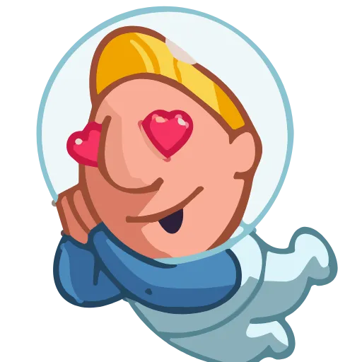 😍 Эмодзи «Astronaut Alex» для Telegram