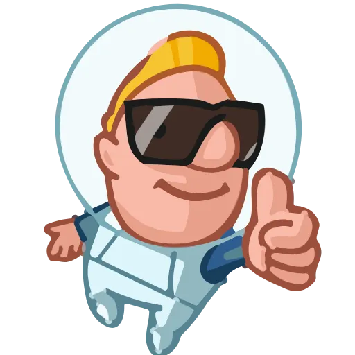 😎 Эмодзи «Astronaut Alex» для Telegram