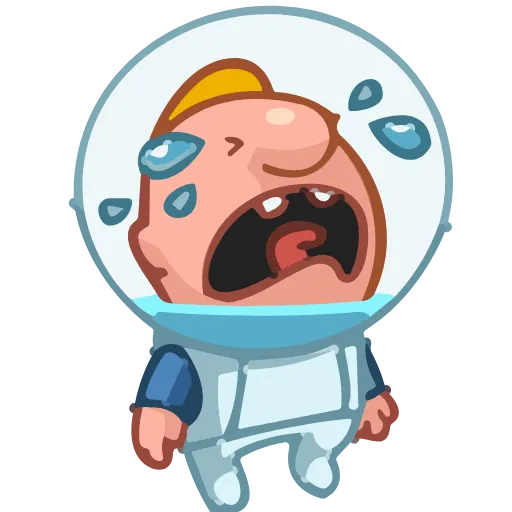 😭 Эмодзи «Astronaut Alex» для Telegram