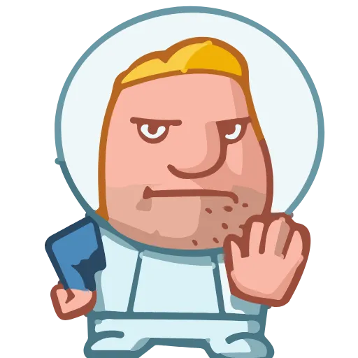 🤚 Эмодзи «Astronaut Alex» для Telegram