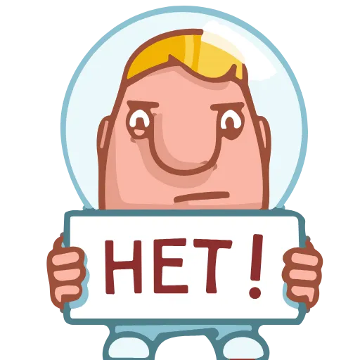 🙅‍♂️ Эмодзи «Astronaut Alex» для Telegram