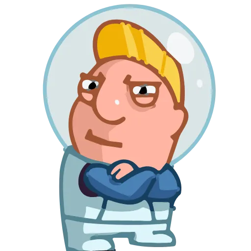 😒 Эмодзи «Astronaut Alex» для Telegram