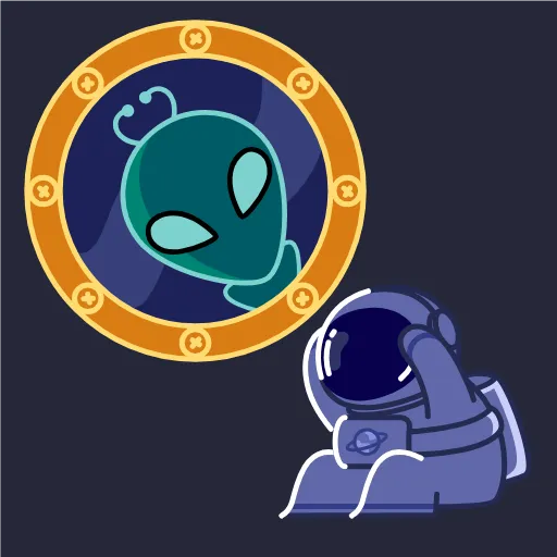 🤩 Эмодзи «Космонавт - ко дню космонавтики» для Telegram