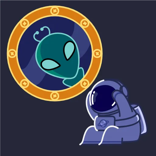 🤩 Эмодзи «Космонавт - ко дню космонавтики» для Telegram