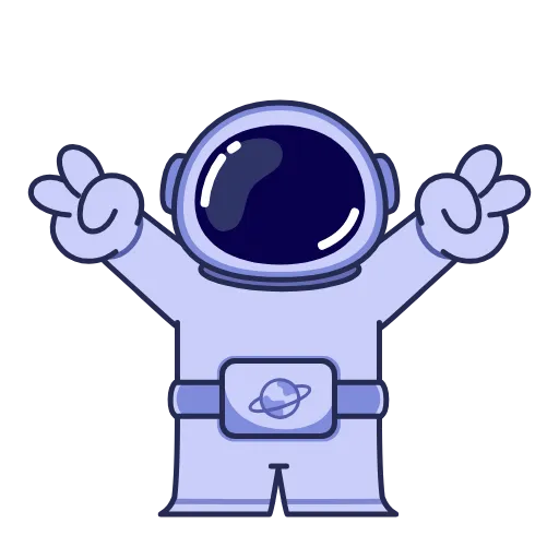🤩 Эмодзи «Космонавт - ко дню космонавтики» для Telegram