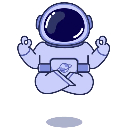 🧘‍♀️ Эмодзи «Космонавт - ко дню космонавтики» для Telegram