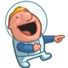 😀 Эмодзи «Космонавт Жум» для Telegram