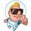 😎 Эмодзи «Космонавт Жум» для Telegram