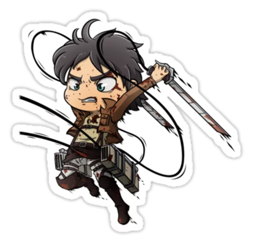 😡 Стикер «AttackOnTitan» для Telegram