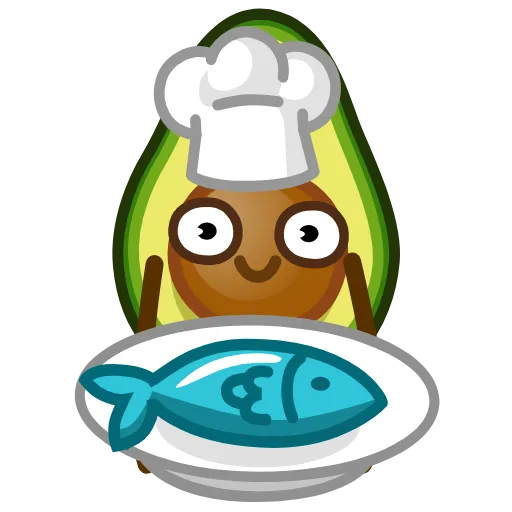 🐠 Эмодзи «Авокадо - эмоджи» для Telegram