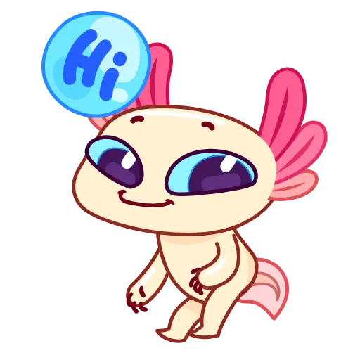👋 Эмодзи «Аксолотль» для Telegram