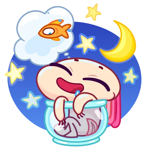 😴 Эмодзи «Аксолотль» для Telegram