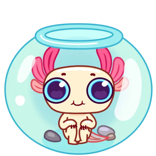 😇 Эмодзи «Аксолотль» для Telegram