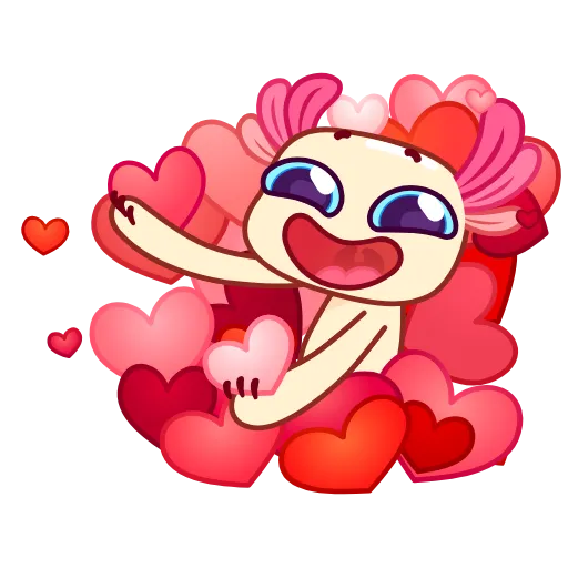 🥰 Эмодзи «Аксолотль» для Telegram