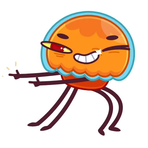 😉 Эмодзи «Bob The Jellyfish -» для Telegram