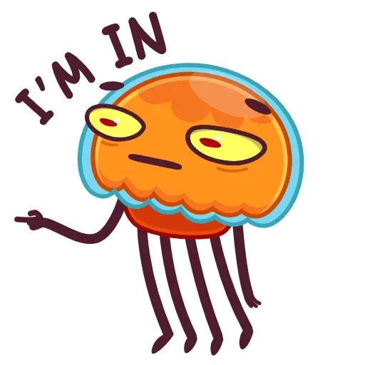 😳 Эмодзи «Bob The Jellyfish -» для Telegram