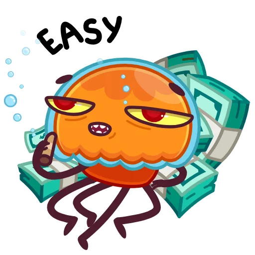 🤑 Эмодзи «Bob The Jellyfish -» для Telegram