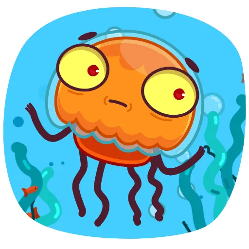 Эмодзи Bob The Jellyfish - для Telegram — скачать