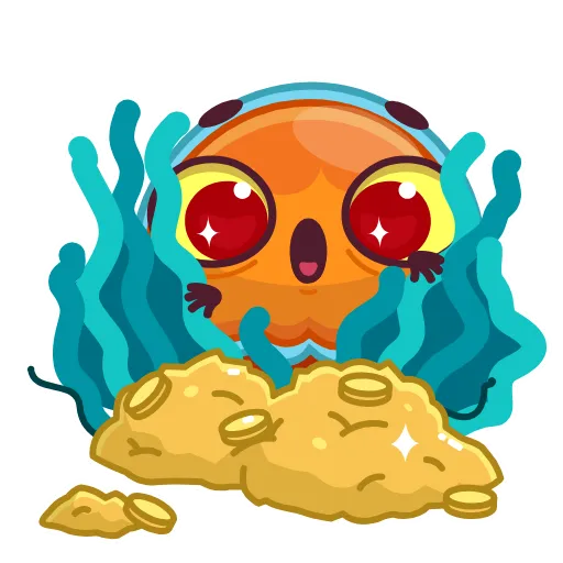 😶 Эмодзи «Bob The Jellyfish -» для Telegram