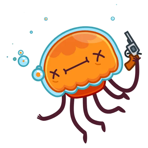 🔫 Эмодзи «Bob The Jellyfish -» для Telegram