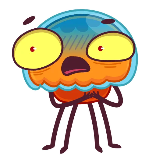 😱 Эмодзи «Bob The Jellyfish -» для Telegram