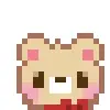 🌟 Эмодзи «KUMA san - pixel bear» для Telegram