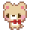 🌟 Эмодзи «KUMA san - pixel bear» для Telegram