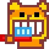 🌟 Эмодзи «KUMA san - pixel bear» для Telegram